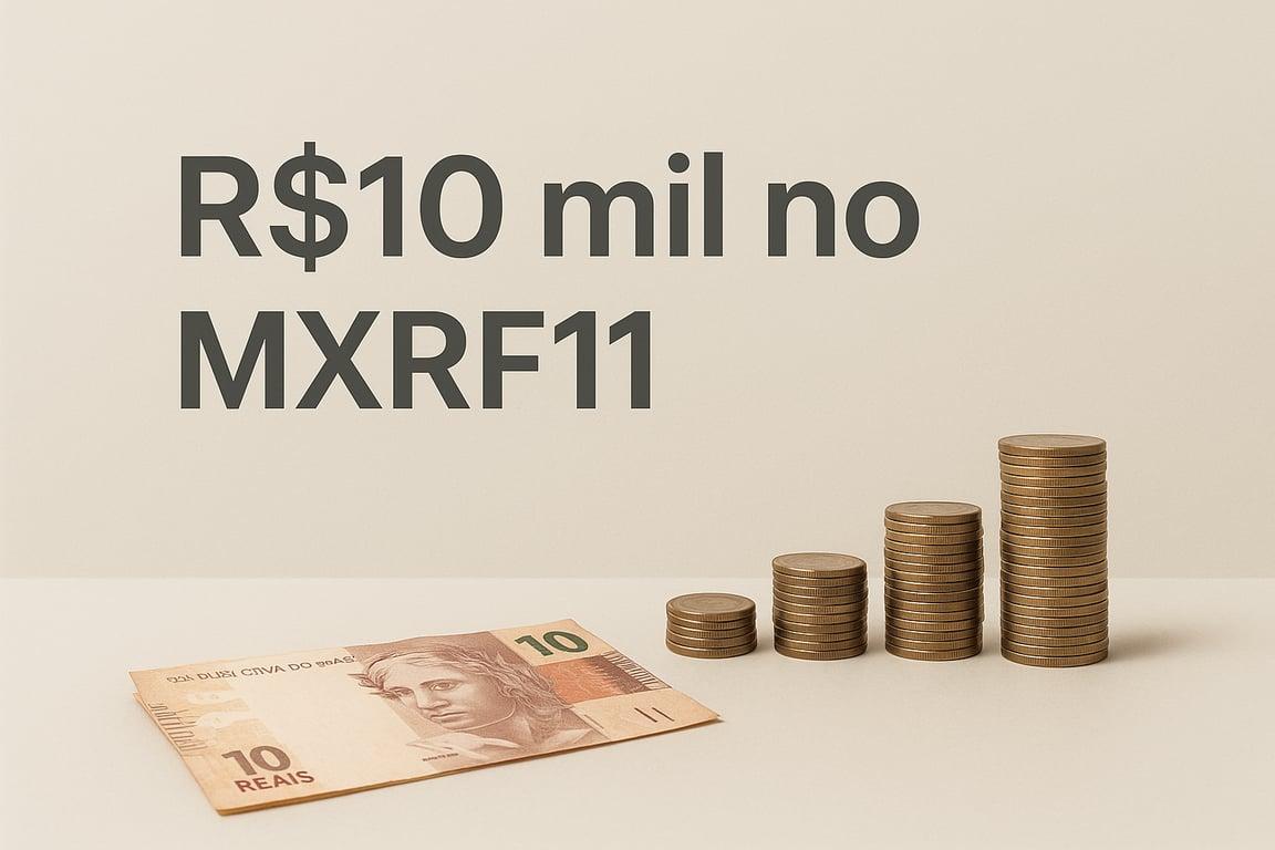 Quanto rende 10 mil no MXRF11? Análise completa